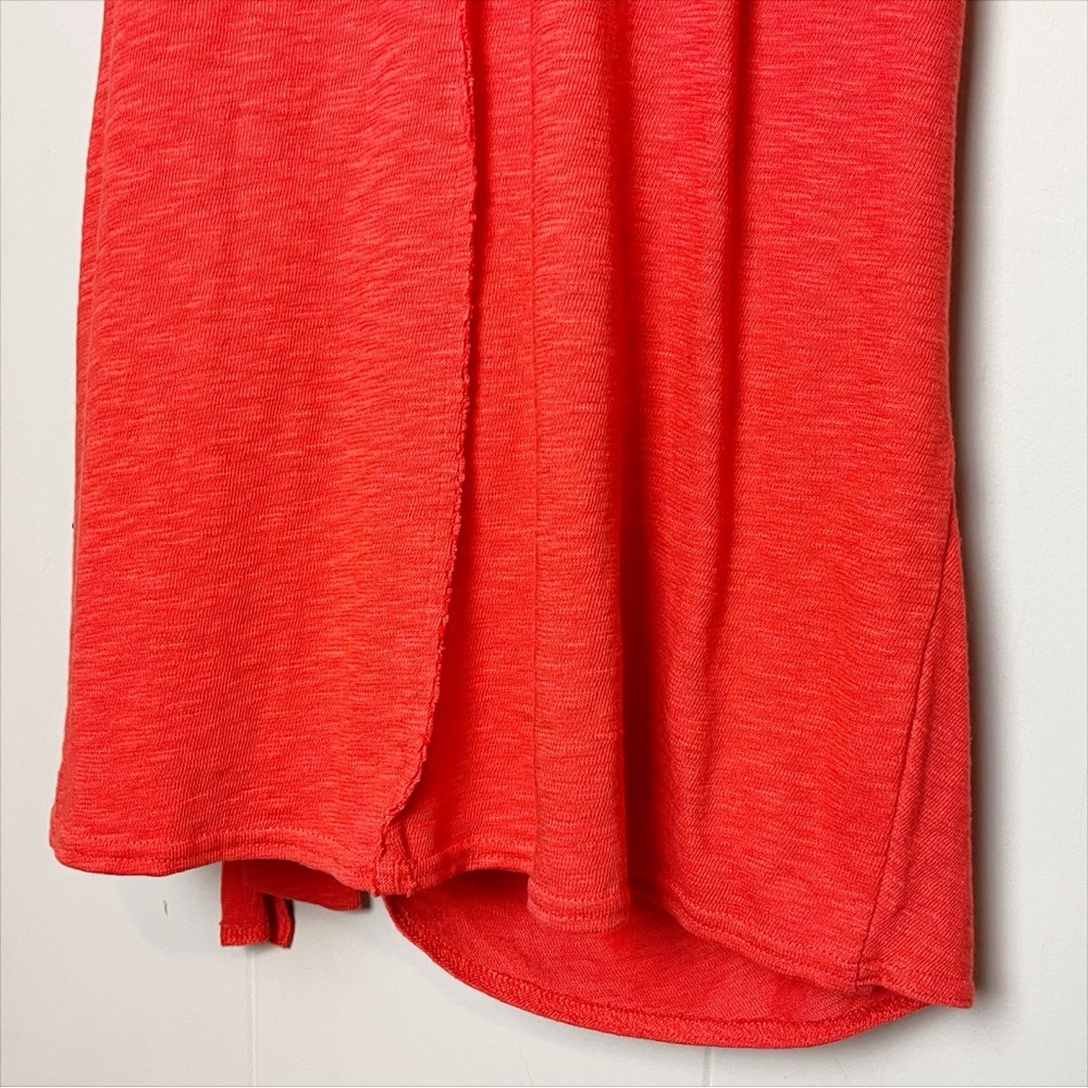 Free People Beach Feelin It Mini Dress Large burnt orange 100% cotton boho wrap - Picture 5 of 14